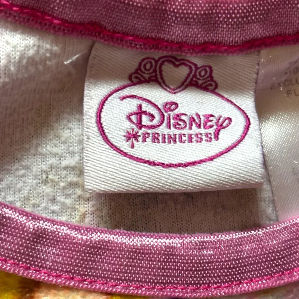 Disney Princess Toddler Girl 5t Flannel Granny Nightgown Belle Aurora‎ Rapunzel - Picture 5 of 8